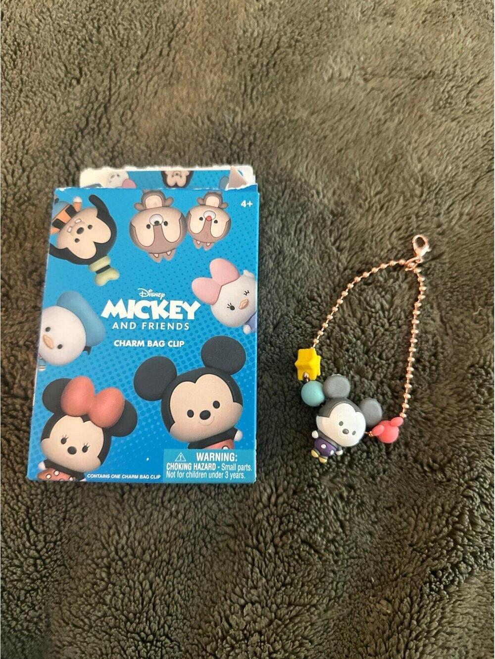 Mickey and Friends Charm Bag Clip NEW